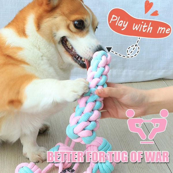 7Pcs Dog Rope Toys for Small Dogs, Puppy Rope Toys From 8 Weeks Small Dog, Puppy Chew Toys Natural Cotton Dog (Copy) - Image 5