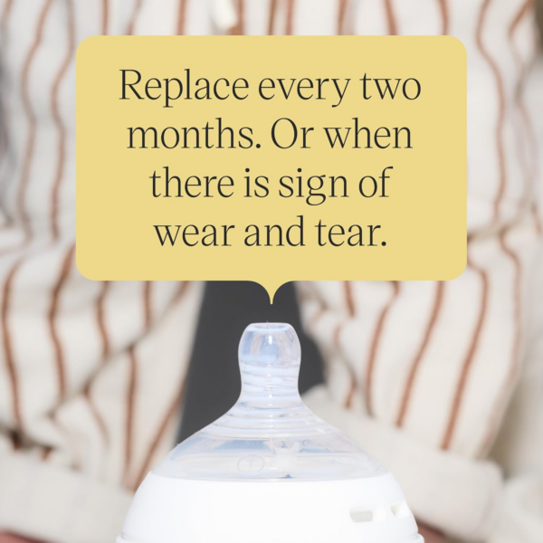 Natural Start Baby Bottle Teats, Fast Flow, 6+ Months, Breast-Like for a Natural Latch, Anti-colic Valve, Soft Silicone, Pack of 2 - Image 4