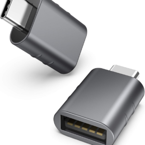 USB C to USB Adapter(2 Pack), USB-C Male to USB3.0 Female Adapter Compatible with MacBook Pro after 2016, MacBook Air after 2018, Mac Mini, Dell XPS and More Type C or Thunderbolt 3 Devices