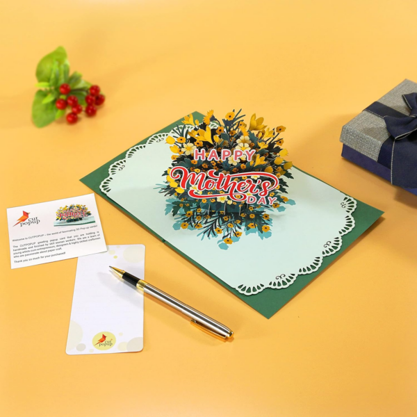 Text Mothers Day Cards Pop Up, Birthday Cards for Women, 3D Gift Card for Her Mum, Grandma Wife Daughter Her Girl Sister - Image 4
