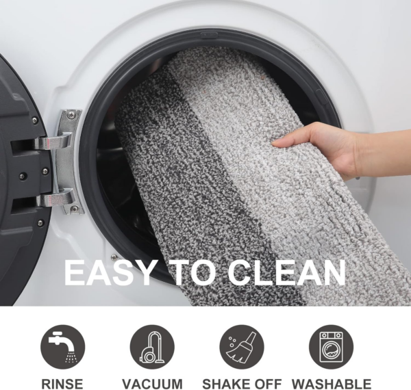 Door Mats Indoor, Machine Washable Soft Doormats, Dirt Trapper Door Mat, Super Absorbent Entrance Rug - Image 3