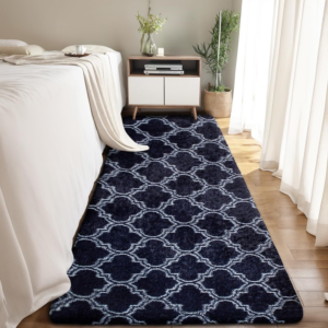Rugs Living Room Large Rugs Bedroom Anti Skid Rug Shaggy Soft Rug for Living Room Bedroom Play Area Kids Room Luxury Decorative(Blue Lantern 60x180cm)