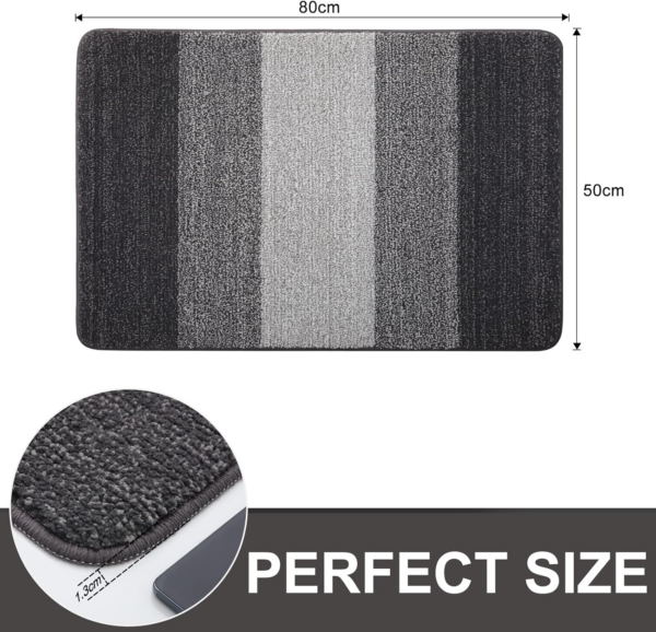 Door Mats Indoor, Machine Washable Soft Doormats, Dirt Trapper Door Mat, Super Absorbent Entrance Rug - Image 7