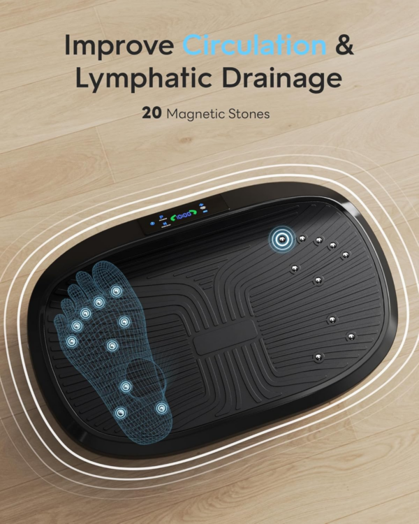 Vibration Plate, Whole Body Workout Vibration Plate Exercise Machine for Bone Density Building & Lymphatic Drainage - Image 5
