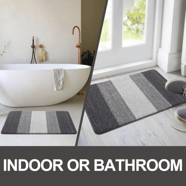 Door Mats Indoor, Machine Washable Soft Doormats, Dirt Trapper Door Mat, Super Absorbent Entrance Rug - Image 2