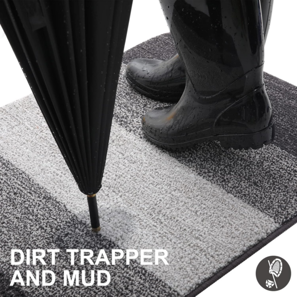 Door Mats Indoor, Machine Washable Soft Doormats, Dirt Trapper Door Mat, Super Absorbent Entrance Rug - Image 6
