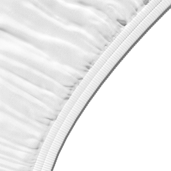 Soft Microfibre Single Fitted Sheet, Deep Pocket 12 inch (30 cm), White - Image 3