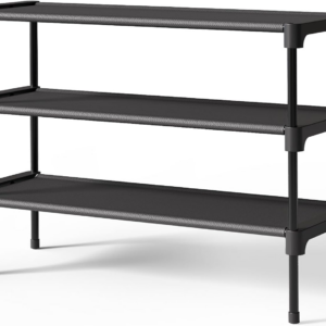 Shoe Rack - Premium Non-Woven Shoe Rack Shelf, Shoe Organizer for Closet, Entryway, Garage & Corridor, Sturdy & Durable Long Stackable Shoe Shelves