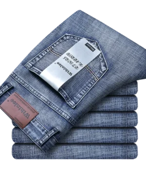 Wthinlee Men’s Stretch Jeans – Fleece Lined, Straight Fit