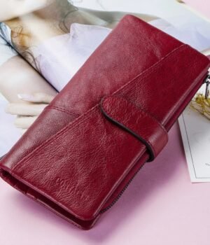 CONTACT’S Genuine Leather Long Wallet – Custom Name