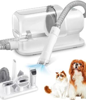 Dog Grooming Vacuum Kit – 2.3L, Grooming Brush