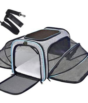 Foldable Expandable Pet Carrier Bag – Mesh Breathable