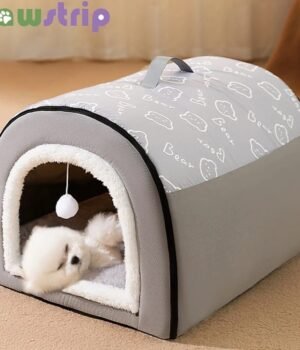 Detachable Warm Pet House – Soft Non-Slip Dog & Cat Bed