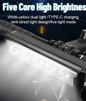 Rechargeable Waterproof Bike Front Light – MTB & Road
