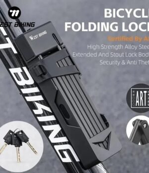 WEST BIKING Folding Bike Lock – Anti-Theft Security