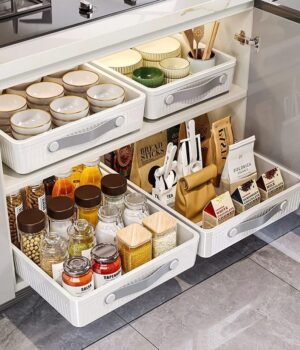 Pull-Out Cabinet Organizer Tray – Sliding Drawer