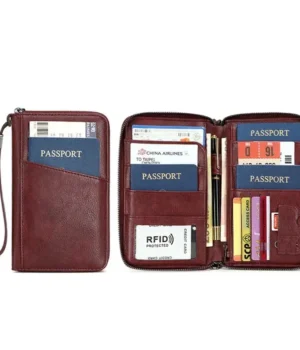 Travel Passport Clip Wallet – RFID Protection