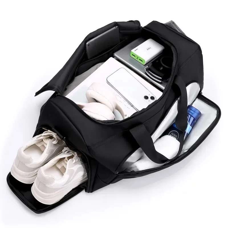 Sports Gym Bag Large Capacity Portable Travel Duffel Bag with Shoe Compartment for Gym & Vacation - Image 3