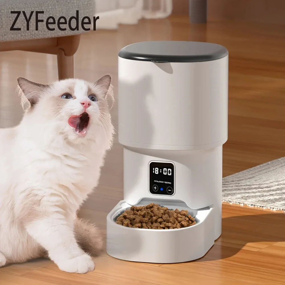 Intelligent 4L Cat & Dog Feeder – WiFi and Manual Button Pet Food Dispenser - Image 3