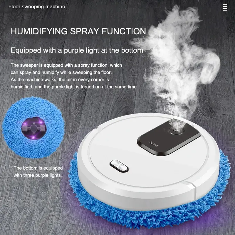 Smart Robot Vacuum & Mop Cleaner – Dry & Wet, Rechargeable - Image 3