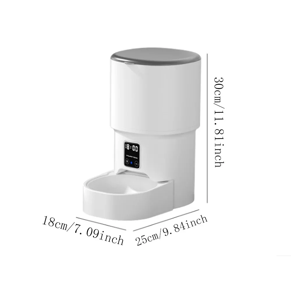 Intelligent 4L Cat & Dog Feeder – WiFi and Manual Button Pet Food Dispenser - Image 4