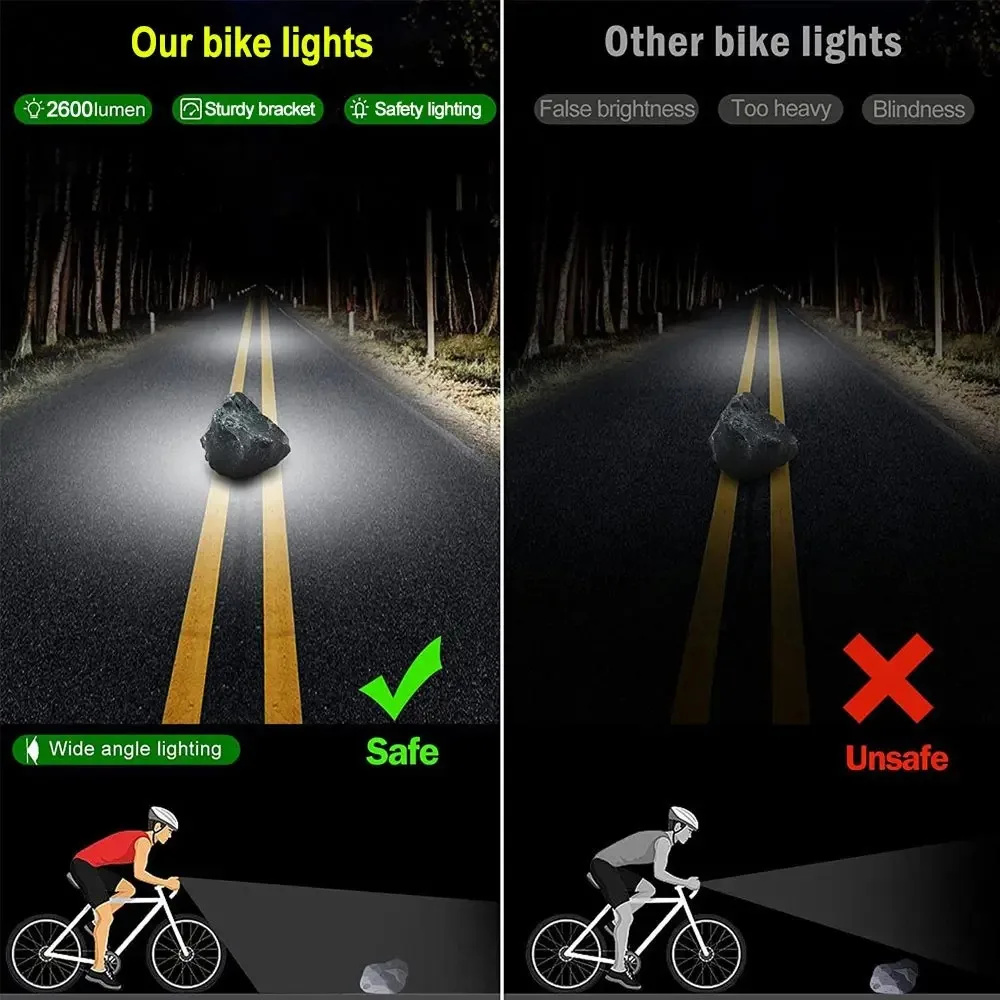 17-LED Bicycle Front Light — 25,500 Lumens, 10,000mAh USB Rechargeable Waterproof Bike Headlight for MTB & Road Cycling - Image 6