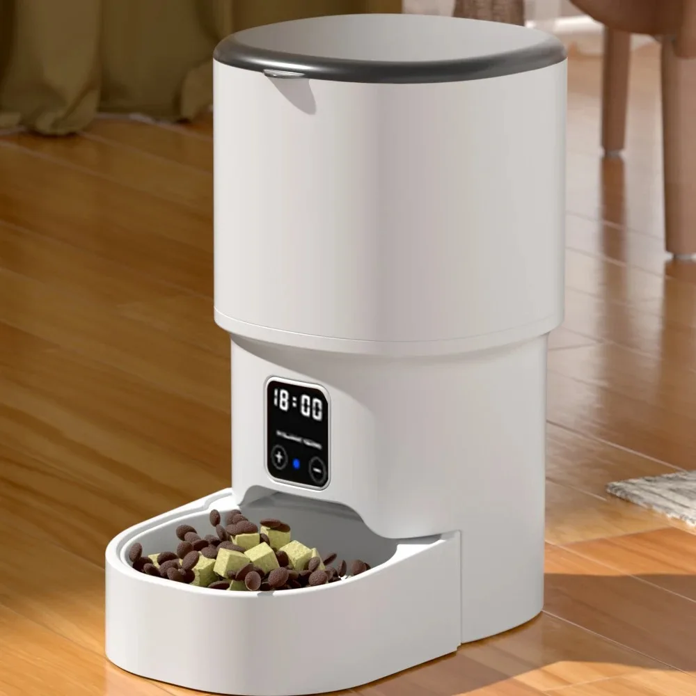 Intelligent 4L Cat & Dog Feeder – WiFi and Manual Button Pet Food Dispenser - Image 8