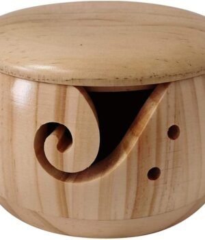 POHOVE Wooden Yarn Bowl – Smooth Knitting Holder