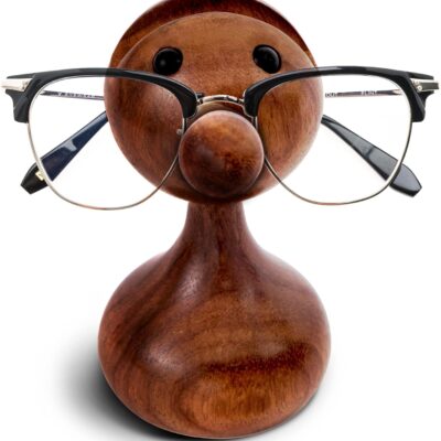 Atlantic Traders Handmade Wooden Eyeglass Holder Stand – Bird-Shaped Glasses & Sunglasses Organizer for Desk, Home & Office Decor