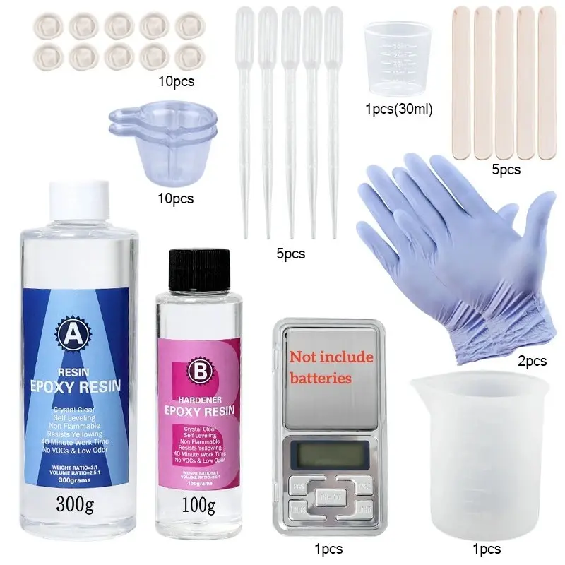 Crystal Clear Epoxy Resin Kit – Jewelry & DIY Art - Image 14