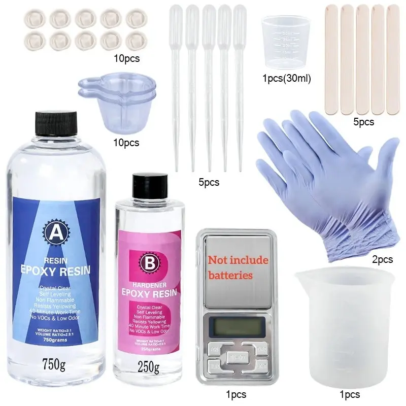 Crystal Clear Epoxy Resin Kit – Jewelry & DIY Art - Image 16