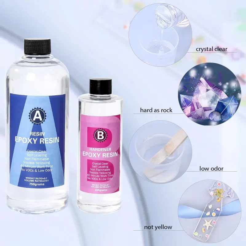 Crystal Clear Epoxy Resin Kit – Jewelry & DIY Art - Image 2