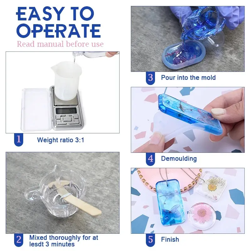 Crystal Clear Epoxy Resin Kit – Jewelry & DIY Art - Image 4