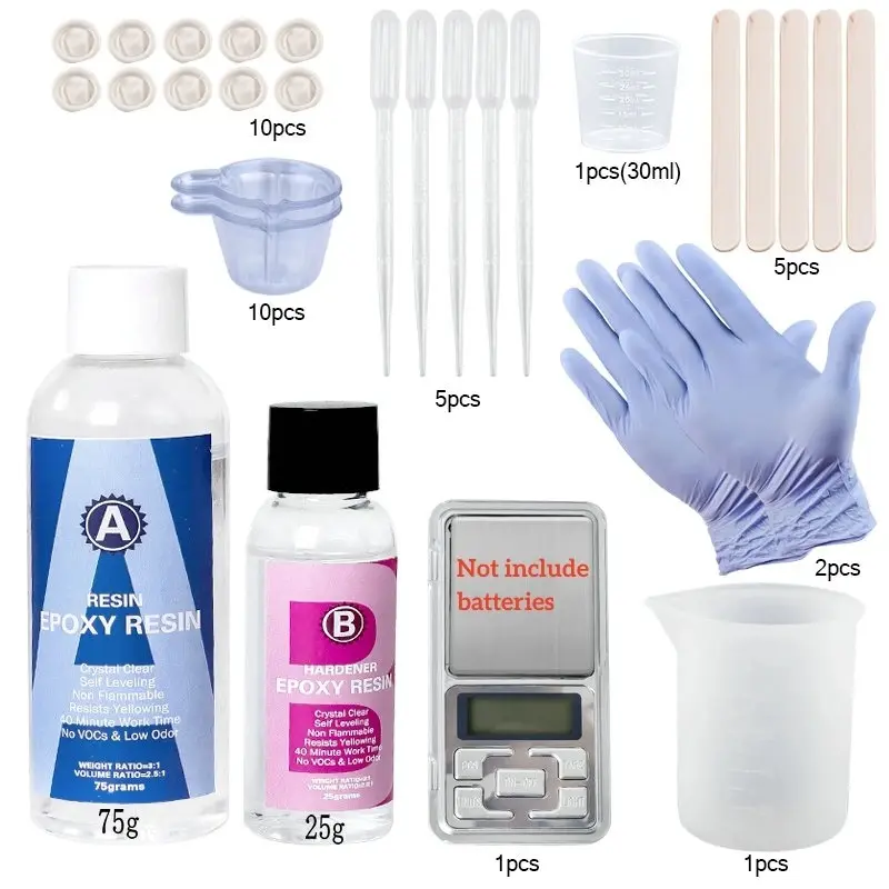 Crystal Clear Epoxy Resin Kit – Jewelry & DIY Art - Image 7